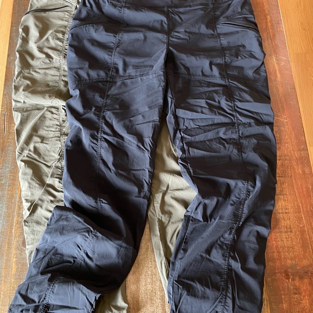 Prana Charcoal and Army Green Activewear Pants